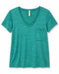 Zenana V-Neck Pocket Tee