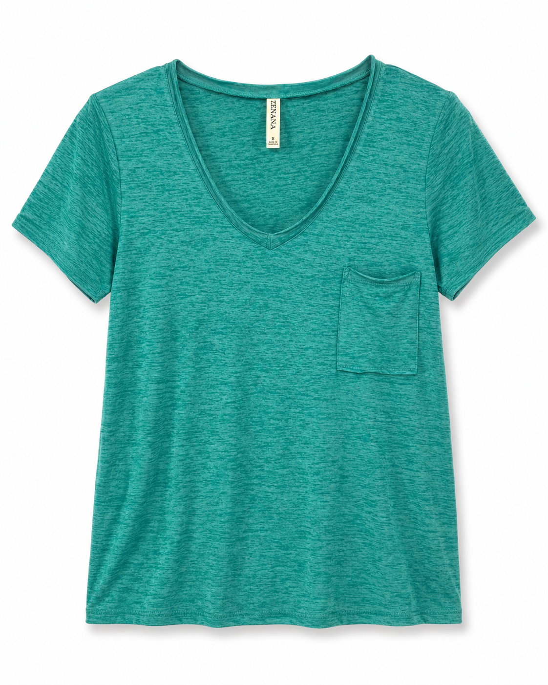 Zenana V-Neck Pocket Tee