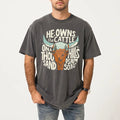 He owns the cattle (men)