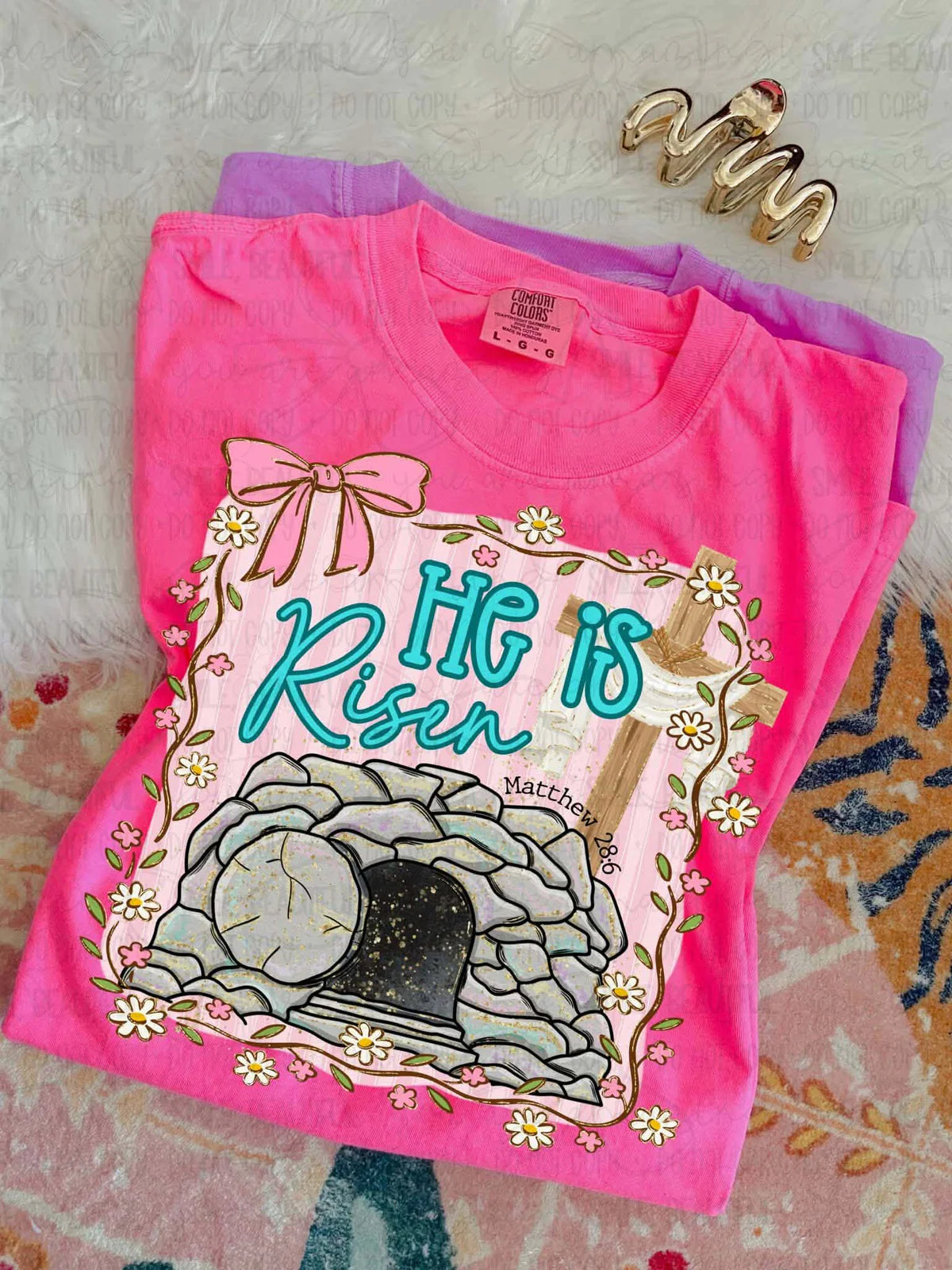 He is Risen (Pink)