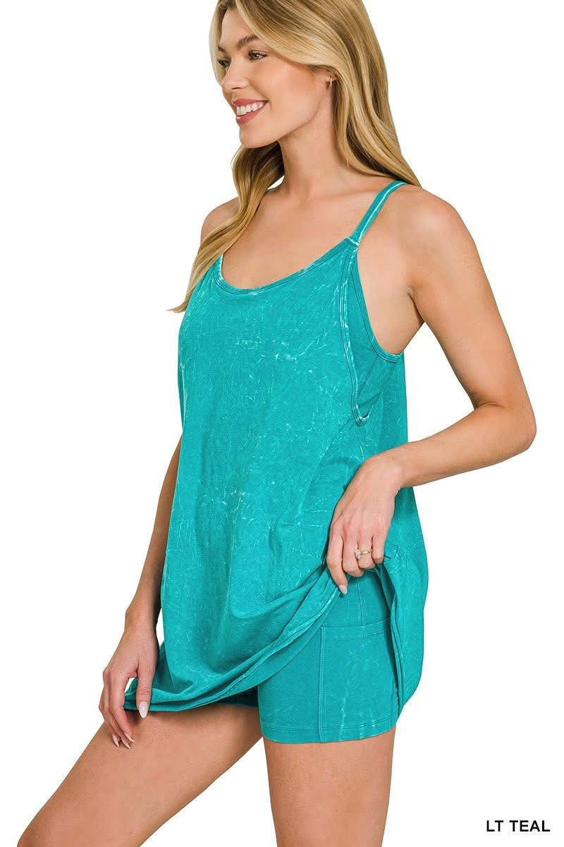 Athletic Dress/Romper (Teal)