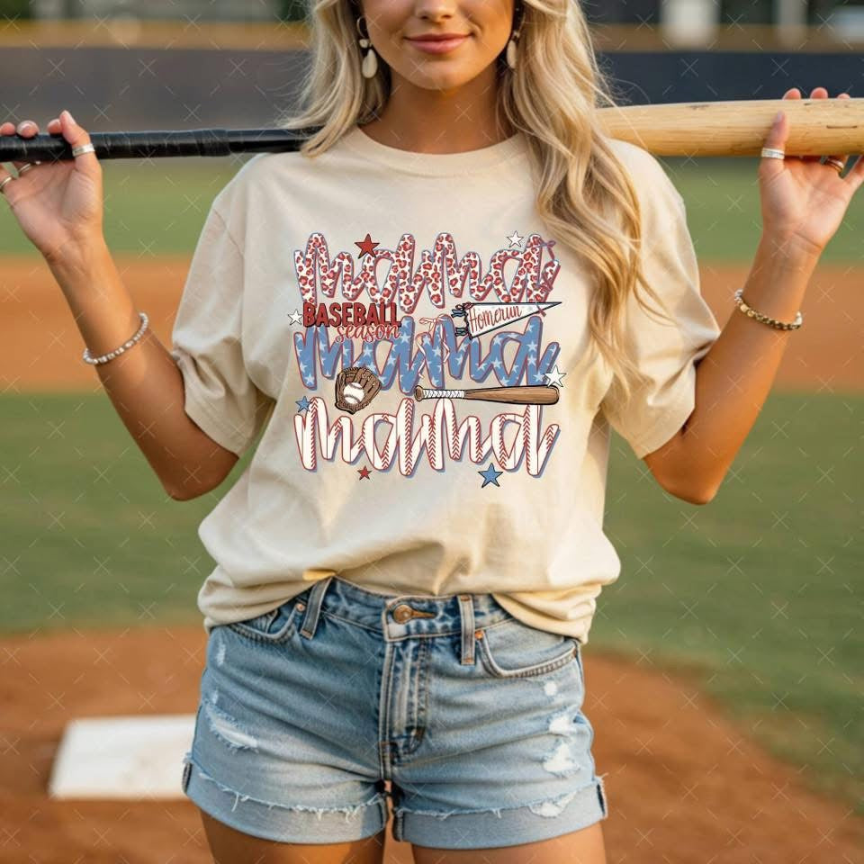 Baseball Mama stacked