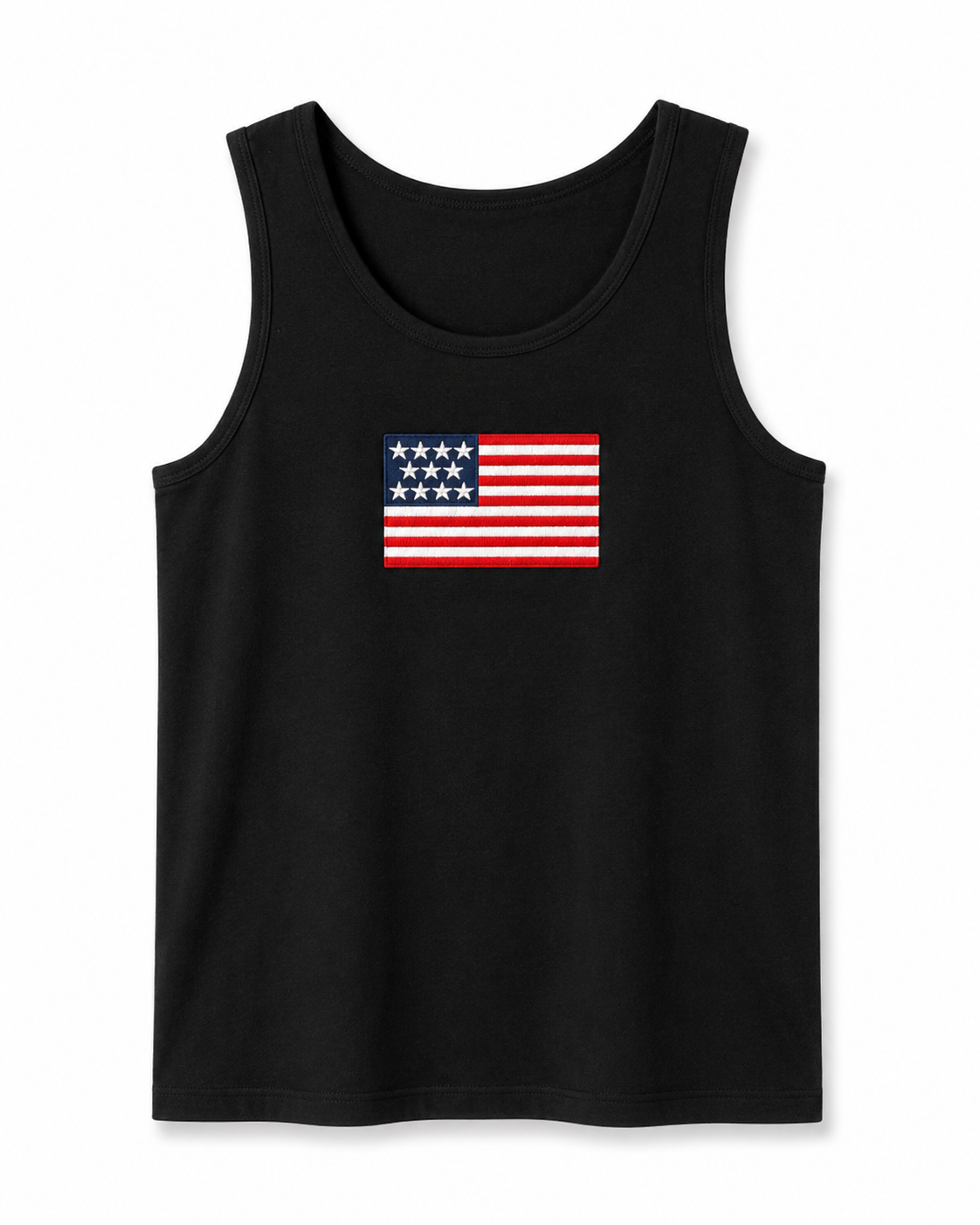 Zenana Embroidered American Flag Tank