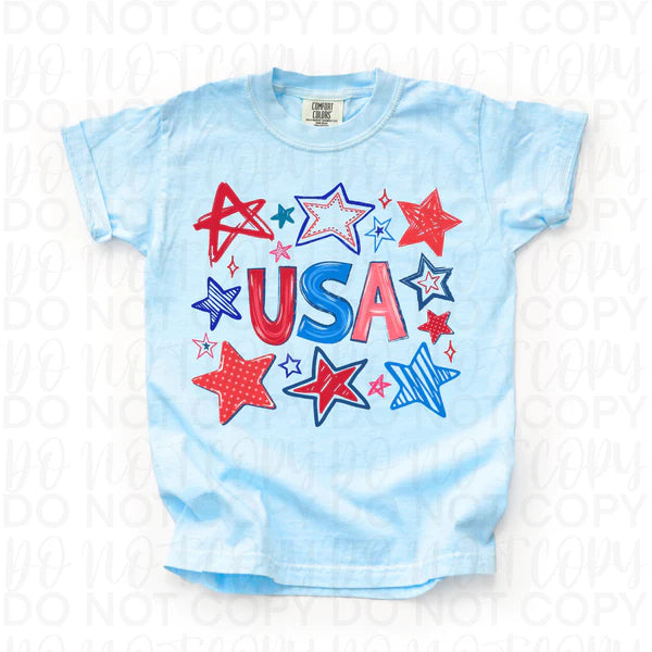 USA Surrounded by Stars
