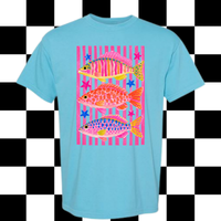 Preppy Fish in Sapphire